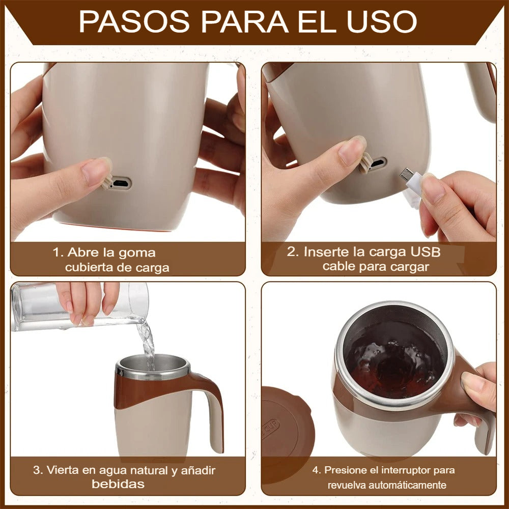 Taza Mezcladora Portatil Recargable