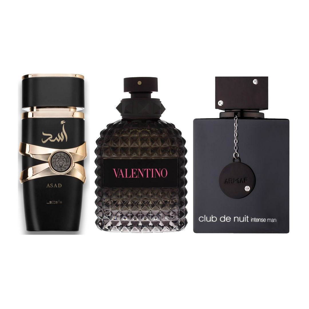 COMBO PERFUMES ASAD+VALENTINO+CLUBFULL
