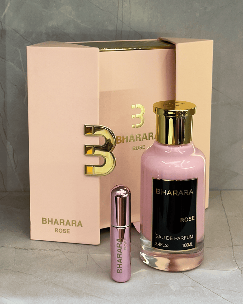 BHARAR ROSE ESTUCHE+ILMIN FEMME+PERFUMERO